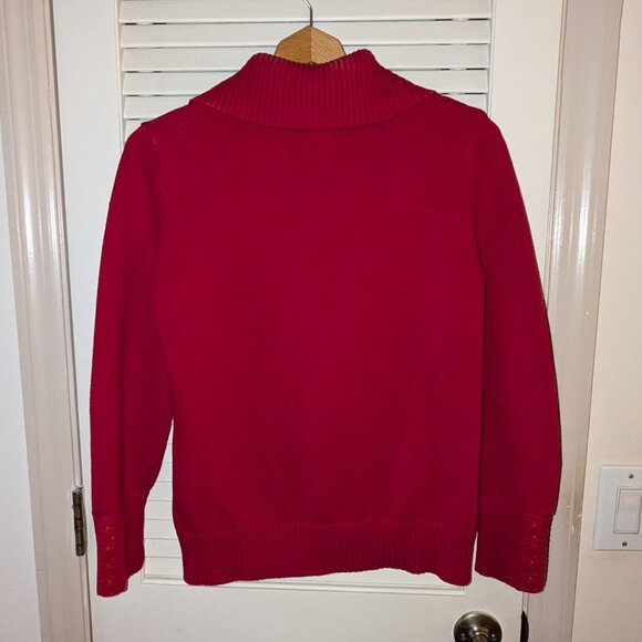 Karen Scott warm sweater/cardigan, size small. - Picture 4 of 7